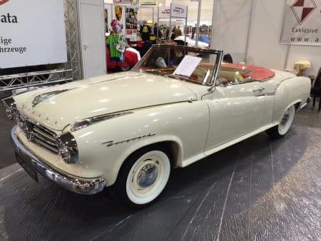 Techno Classica Thilo 3 Dieses Foto zeigt einen Oldtimer, der auf der Techno Classica ausgestellt wurde.